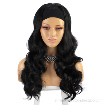 2021 New Human Hair Headband Body Wave Wig Cheap Brazilian Remy Human Hair Non Lace Machine Made Wigs For Black Women In Stock
